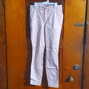 J Crew size 27 women's light pink jeans.
